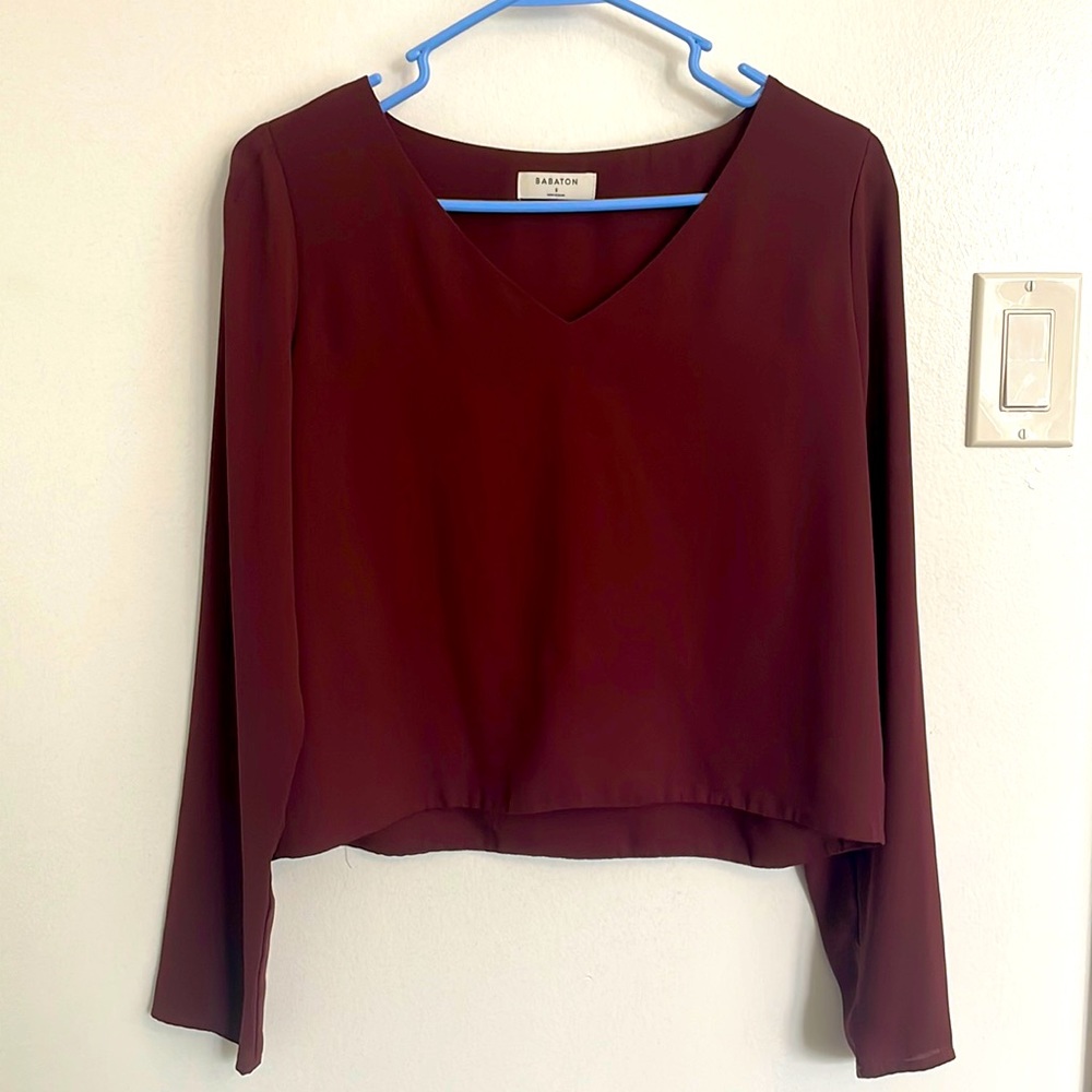Aritzia babaton Wilfred long sleeve blouse size small